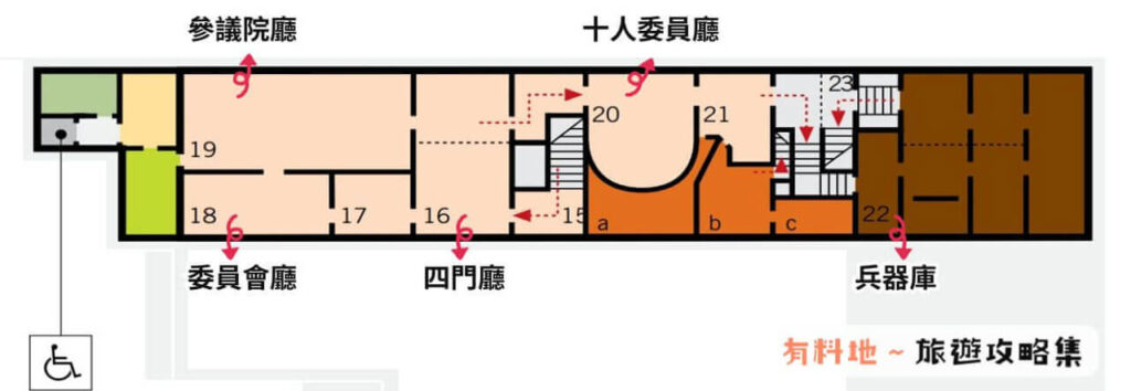 【威尼斯總督宮】總督宮地圖 【威尼斯總督宮】總督宮地圖