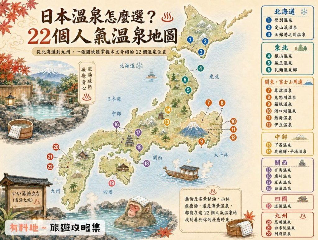 2026【日本溫泉】22個人氣溫泉鄉推薦,交通、特色與住宿攻略 6 jomap