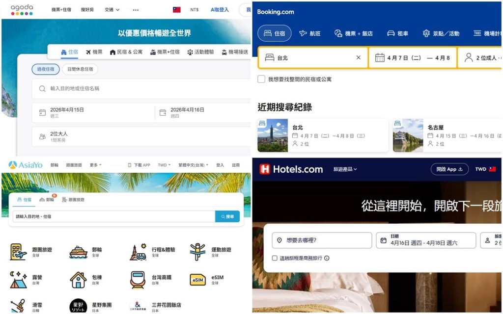 2026【旅遊平台推薦】Agoda、Booking、Trip.com、Klook、KKday 比較與選購指南 6 p3 2